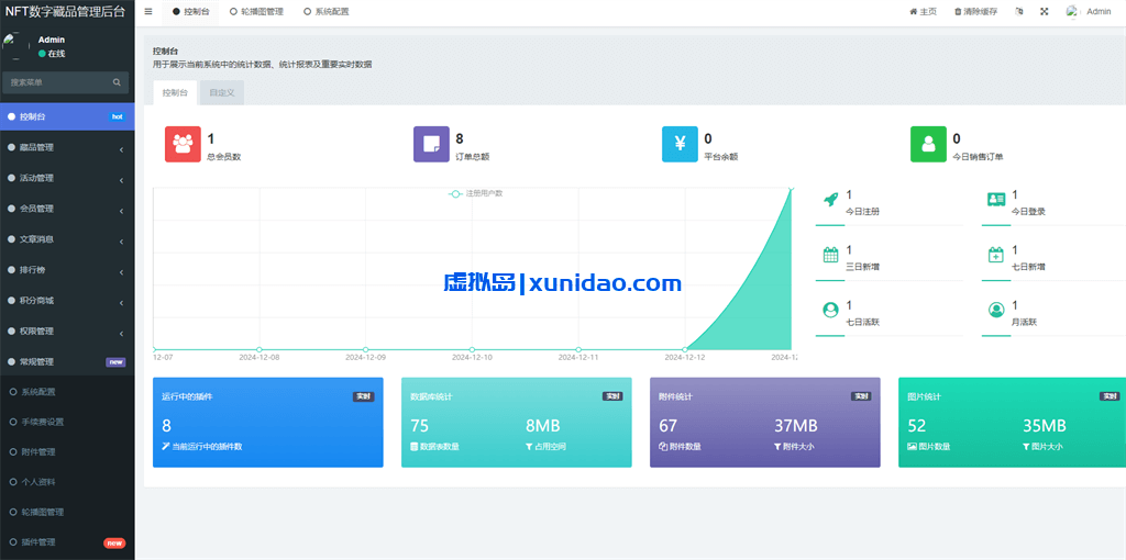 玖玖NFT数字藏品网站源码下载