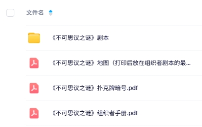 《不可思议之谜》8人剧本杀电子版资源网盘下载