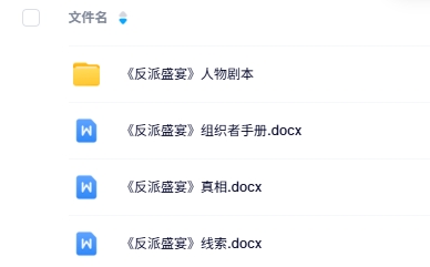 《反派盛宴》12人剧本杀电子版资源网盘下载
