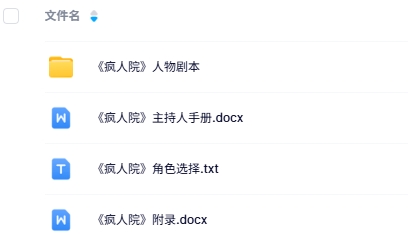 《疯人院》10人剧本杀电子版资源网盘下载