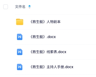 《救生艇》8人剧本杀电子版资源网盘下载