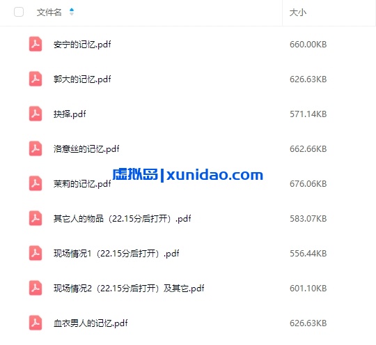 《傀儡的记忆》6人剧本杀电子版资源网盘下载