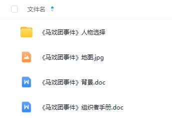 《马戏团事件》6人剧本杀电子版资源网盘下载