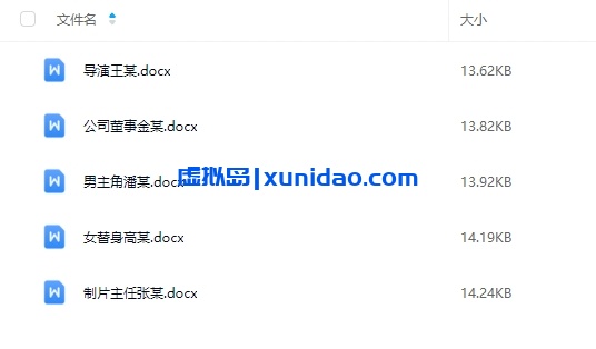 《女演员之死》5-6人剧本杀电子版资源网盘下载