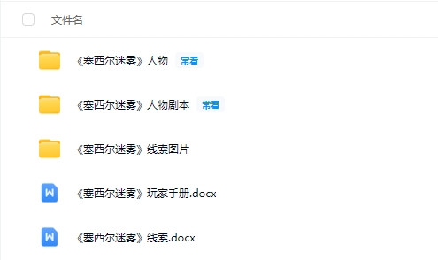 《塞西尔迷雾》6人剧本杀电子版资源网盘下载