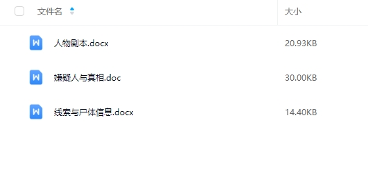 《上海滩杀人事件》5人剧本杀电子版资源网盘下载 《上海滩杀人事件》5人剧本杀电子版资源网盘下载