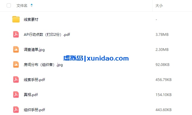 《死穿白》8人剧本杀电子版资源网盘下载