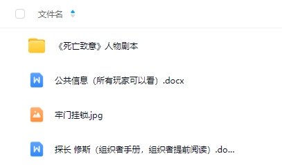 《死亡致意》6人剧本杀电子版资源网盘下载