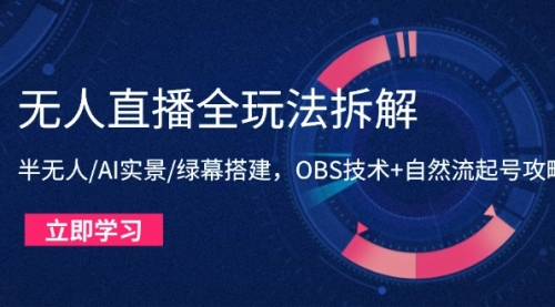 【云顶联盟】抖音无人直播实战教学：搭建24小时自动赚钱直播间